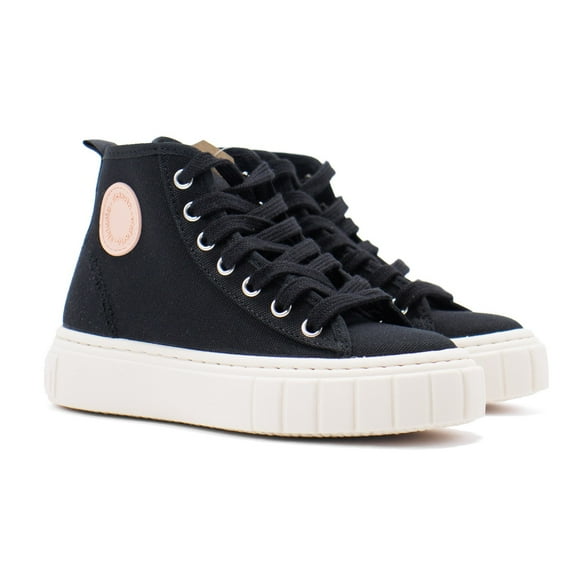 Victoria Girls Abril High Top Platform Sneakers, Black,3 M US