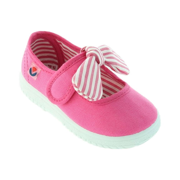 Victoria Girls Slip On Canvas Bow Shoes