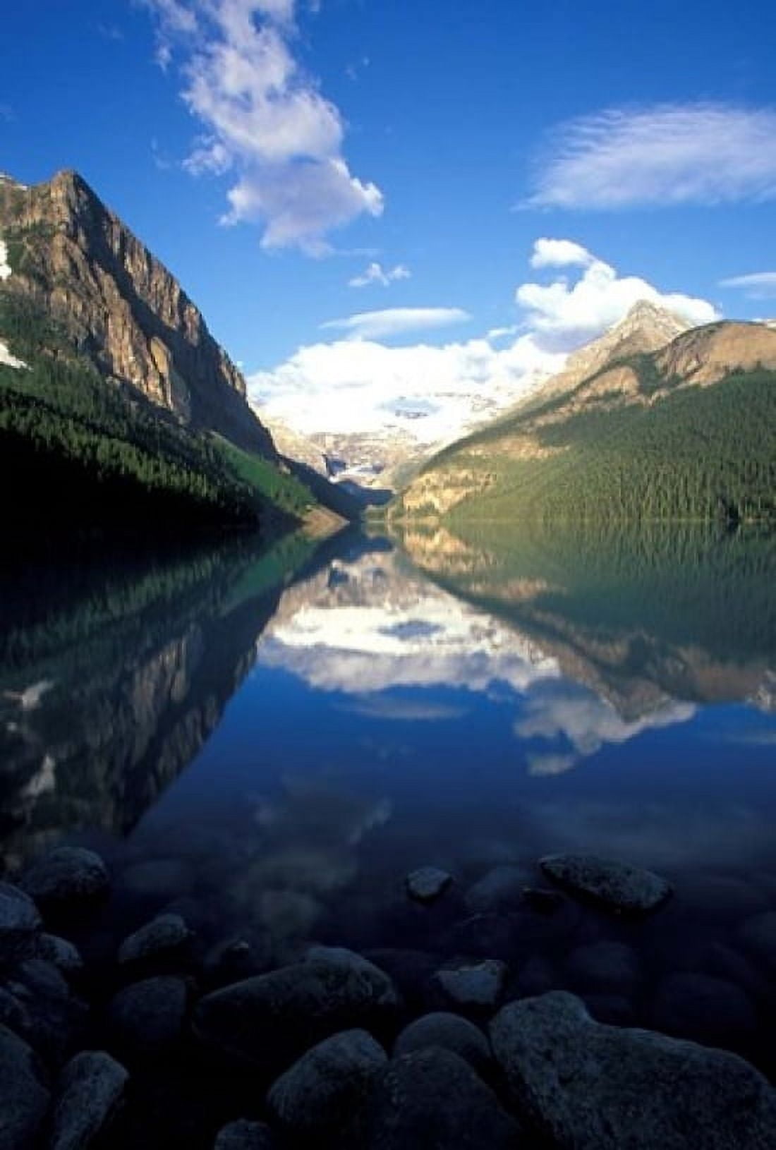 Victoria Glacier and Lake Louise Banff National Park Alberta Canada Canvas Art - Adam Jones DanitaDelimont (24 x 36)