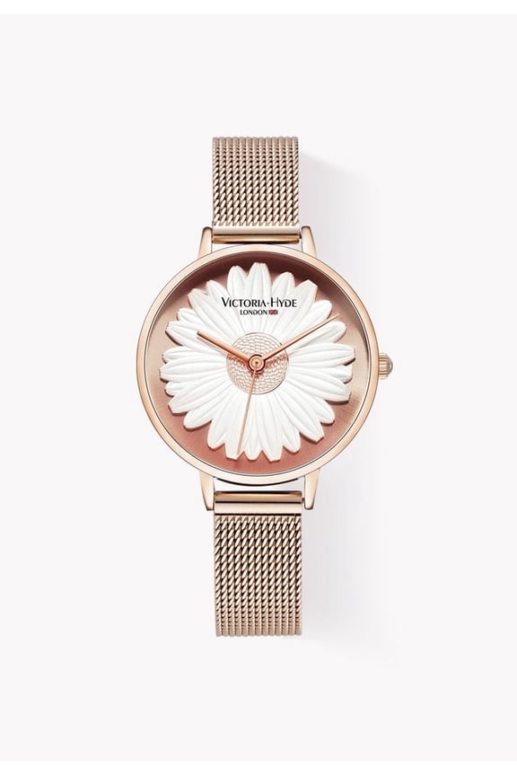 Woman Watch 3D sculpture 32mm Rose Gold, Daisy