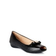 thumbnail image 1 of Victoria K Bow With Rhinestones Wedge Flats (Women), 1 of 6