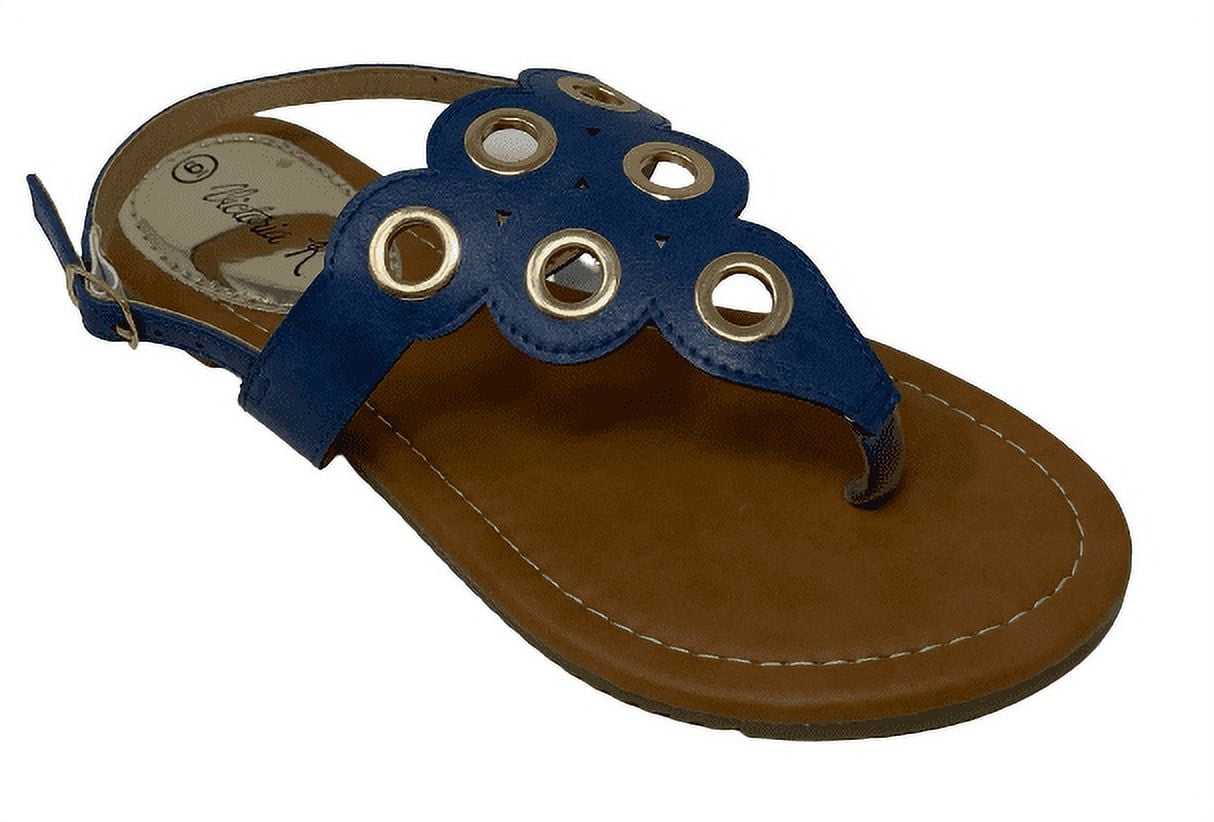 Victoria K Circular Perforated Design Sandals (Women)