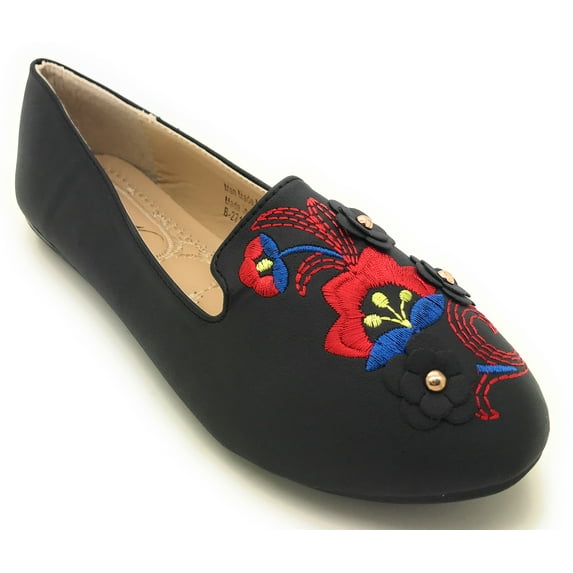 Victoria K Embroidered Ballet Flat (Women's)