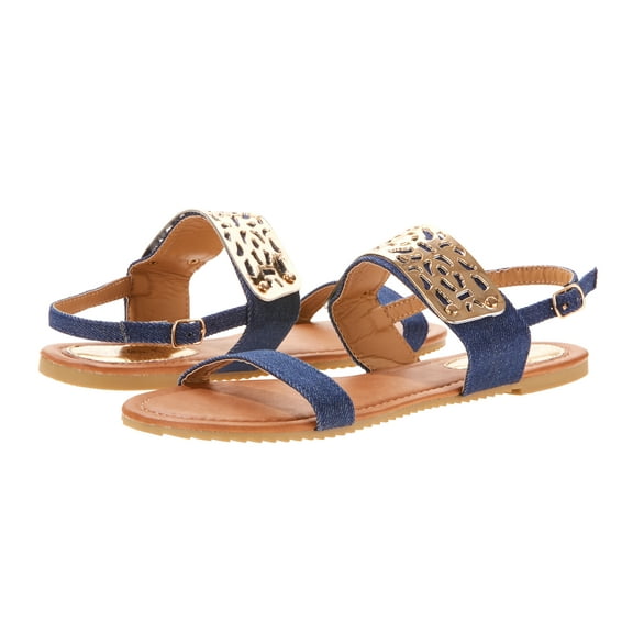 Victoria K Women's Gold Cuff Fashion Sandals