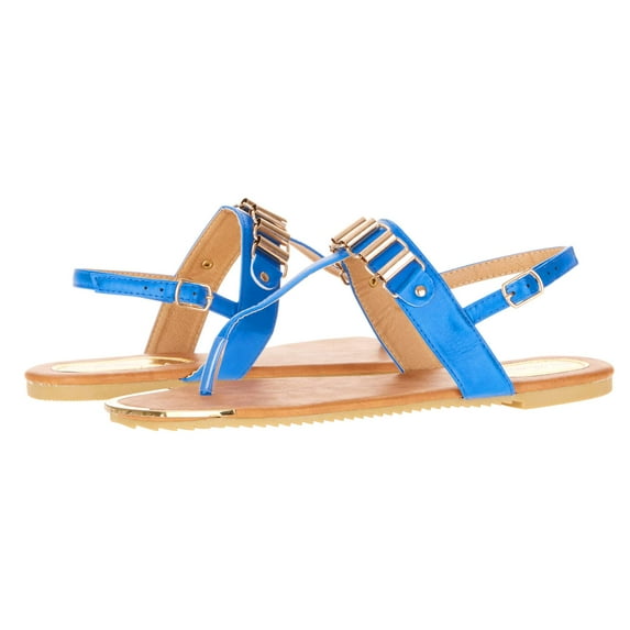 Victoria K Fashion Women's Gold Linked Sandals