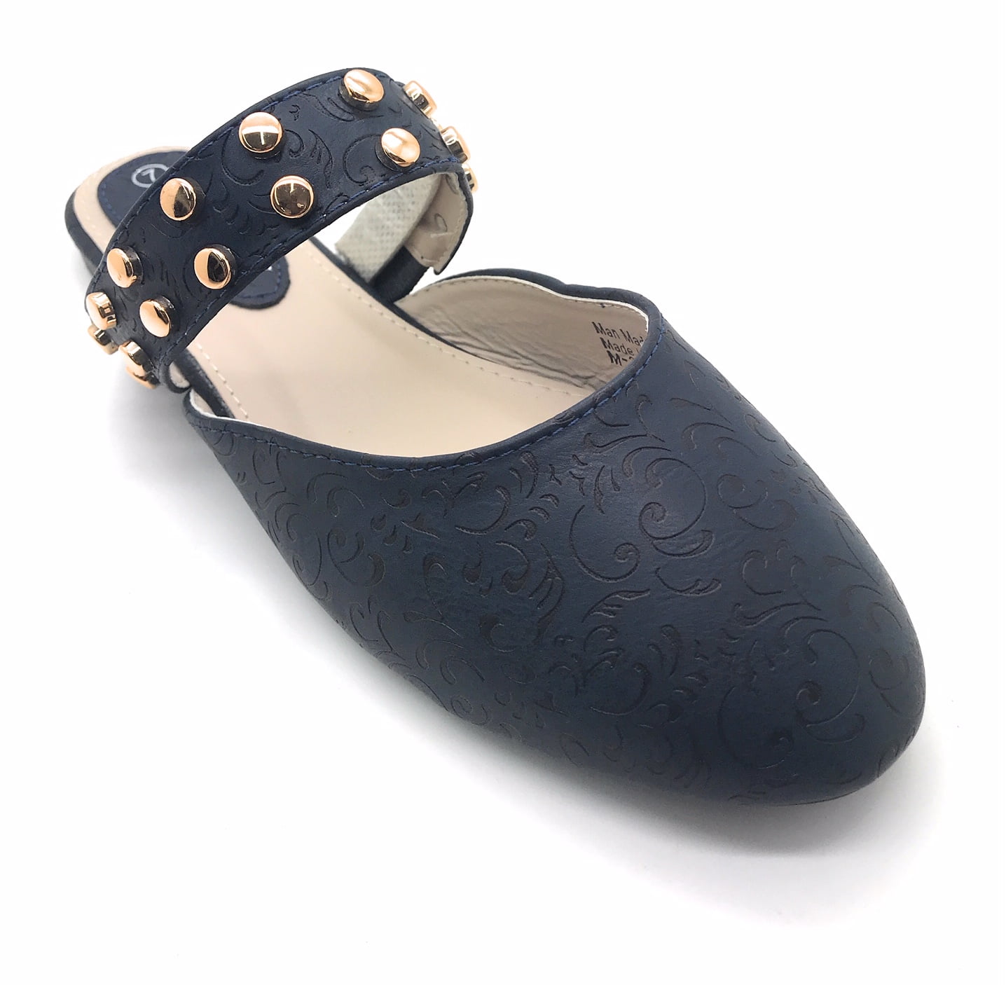 Victoria K Floral Textured Slip On Mules (Women)