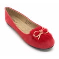 thumbnail image 1 of Victoria K Gold Bow Faux Fur Trim Ballerina Flats (Women), 1 of 4