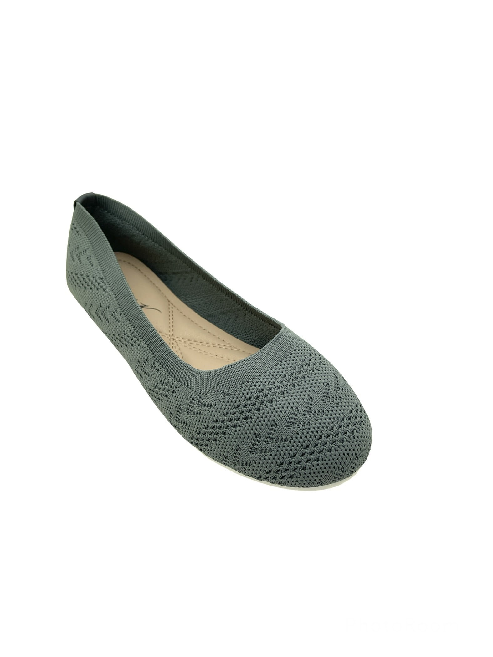 Victoria K Knitted Textured Everyday Ladies Flats,