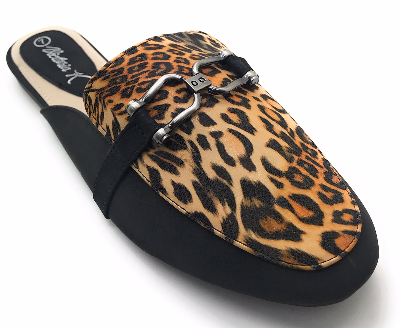 Victoria K Leopard Print Slip On Mules (Women)