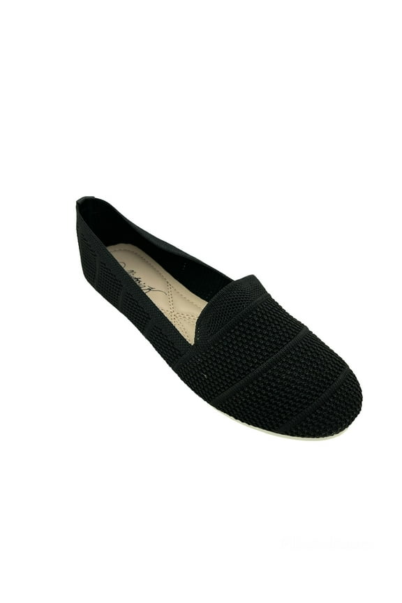 Solid Knitted Textured Everyday Ladies Flats,