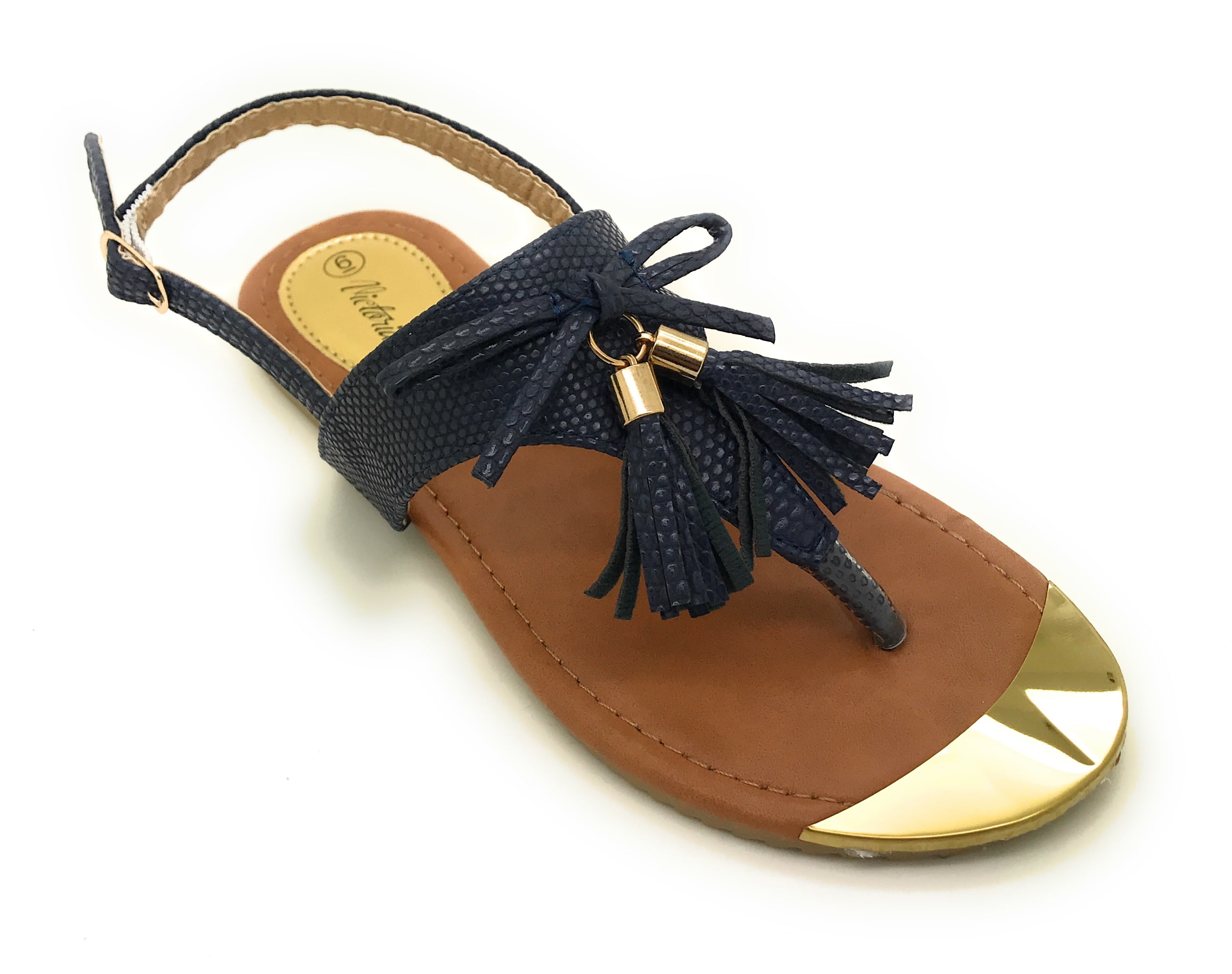 Victoria K Tassels Gold Tip Thong Sandal&nbsp;