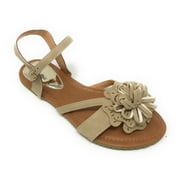 Victoria K Two Strap Flower Sandal