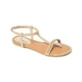 thumbnail image 1 of Victoria K Women Rhinestone On Strap With Gold Toe Sandals, 1 of 1