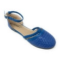 thumbnail image 1 of Victoria K Women's Basket Weave With Braid Straps Ballerina Flats, 1 of 5