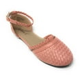 thumbnail image 1 of Victoria K Women's Basket Weave With Braid Straps Ballerina Flats, 1 of 5