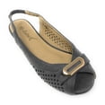 thumbnail image 1 of Victoria K Women's Bow With Gold Buckle Ballerina Flats, 1 of 5