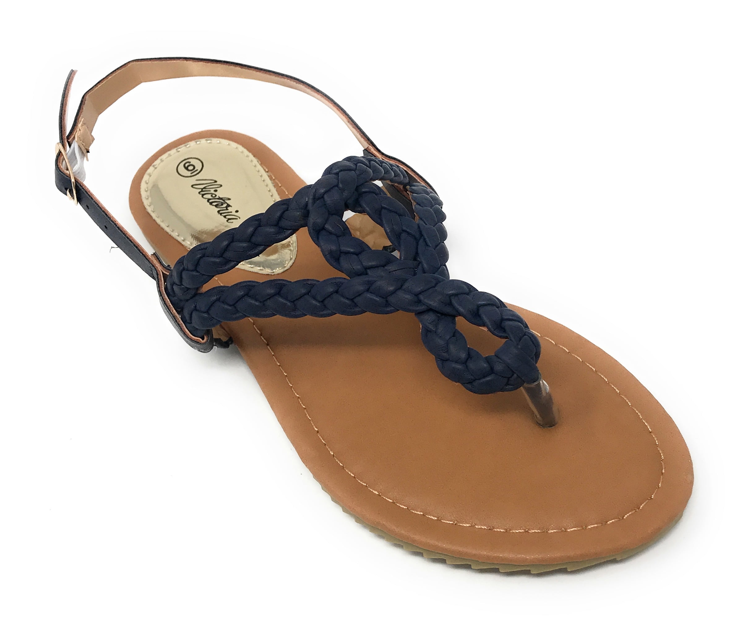 Victoria K Women s Braided Design Sandals Walmart