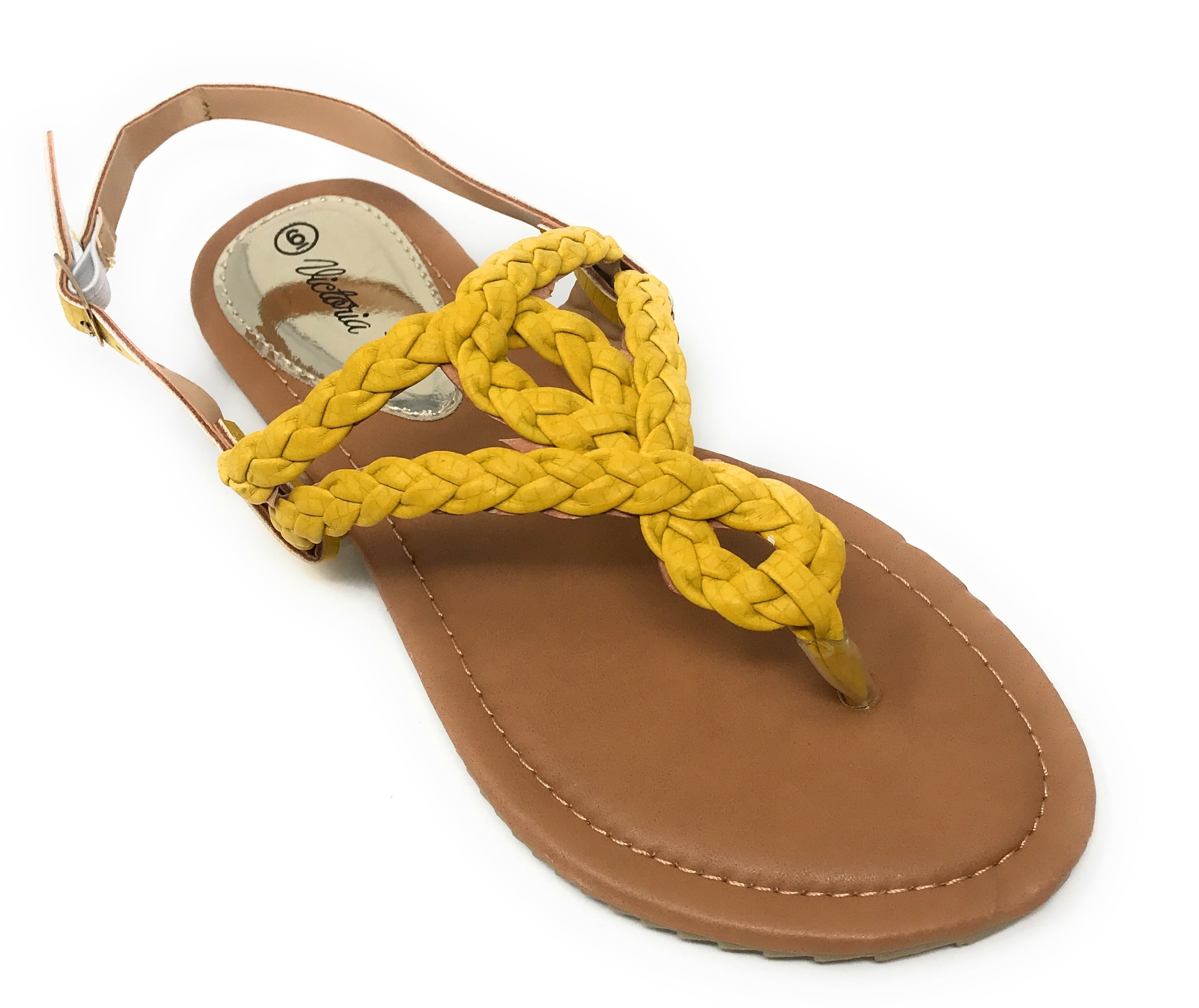 Victoria K Women's Braided Design Sandals
