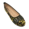 thumbnail image 1 of Victoria K Women's Camouflage Print Three Belt Straps With Buckles Ballerina Flats, 1 of 2