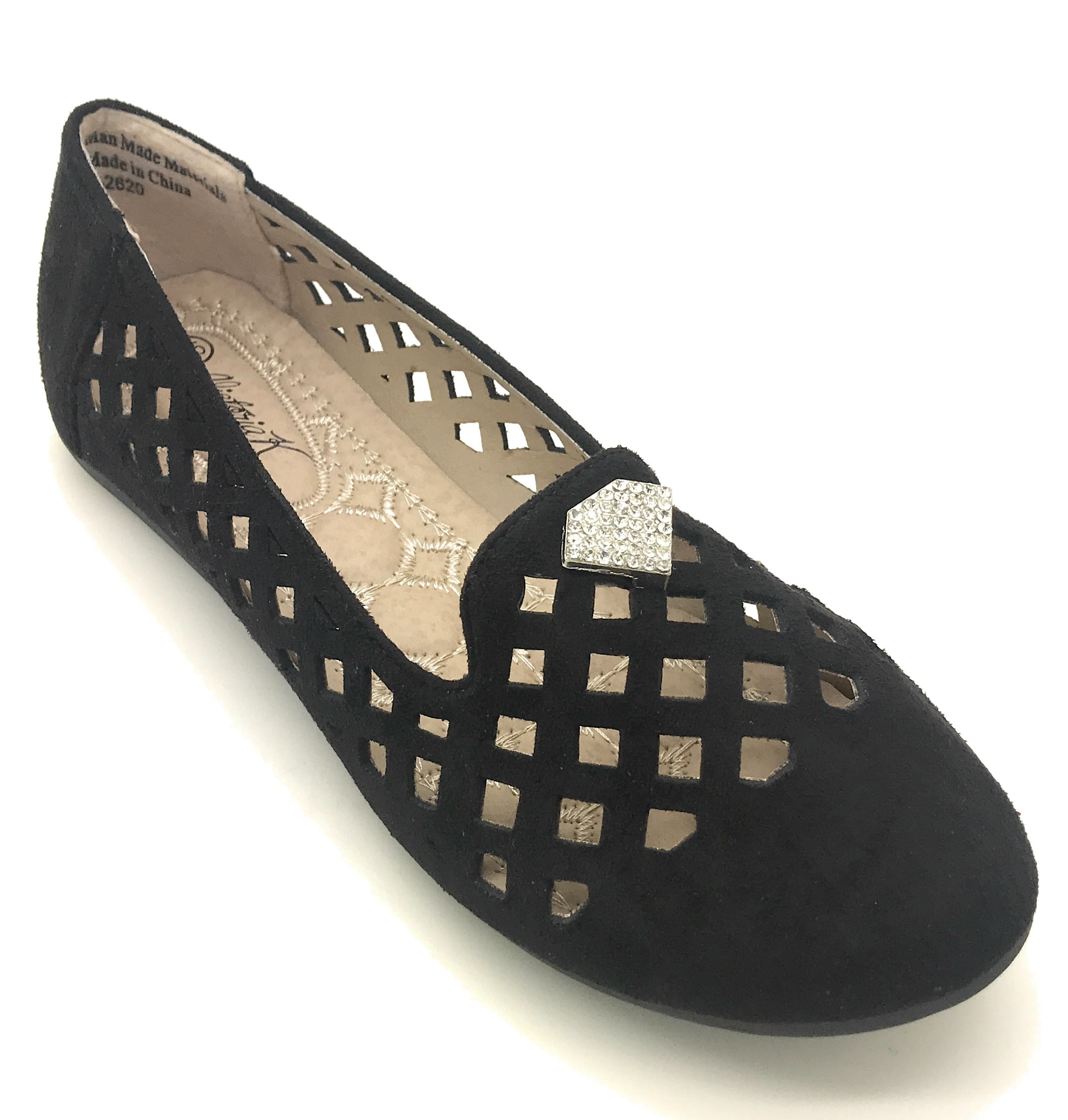 Victoria K. Women's Cut Out Smoking Flat