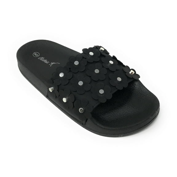 Victoria K Women's Daisy With Studs Slider Sandals