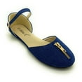 thumbnail image 1 of Victoria K. Women's Denim Zipper Flat, 1 of 5