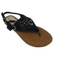 thumbnail image 1 of Victoria K Women's Diamond Cut Out Back With Rhinestone Buckle Embellished Sandals, 1 of 4