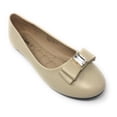 thumbnail image 1 of Victoria K Women's Double Bow With Big Rhinestone Ballerina Flats, 1 of 5