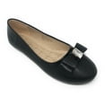 thumbnail image 1 of Victoria K Women's Double Bow With Big Rhinestone Ballerina Flats, 1 of 5