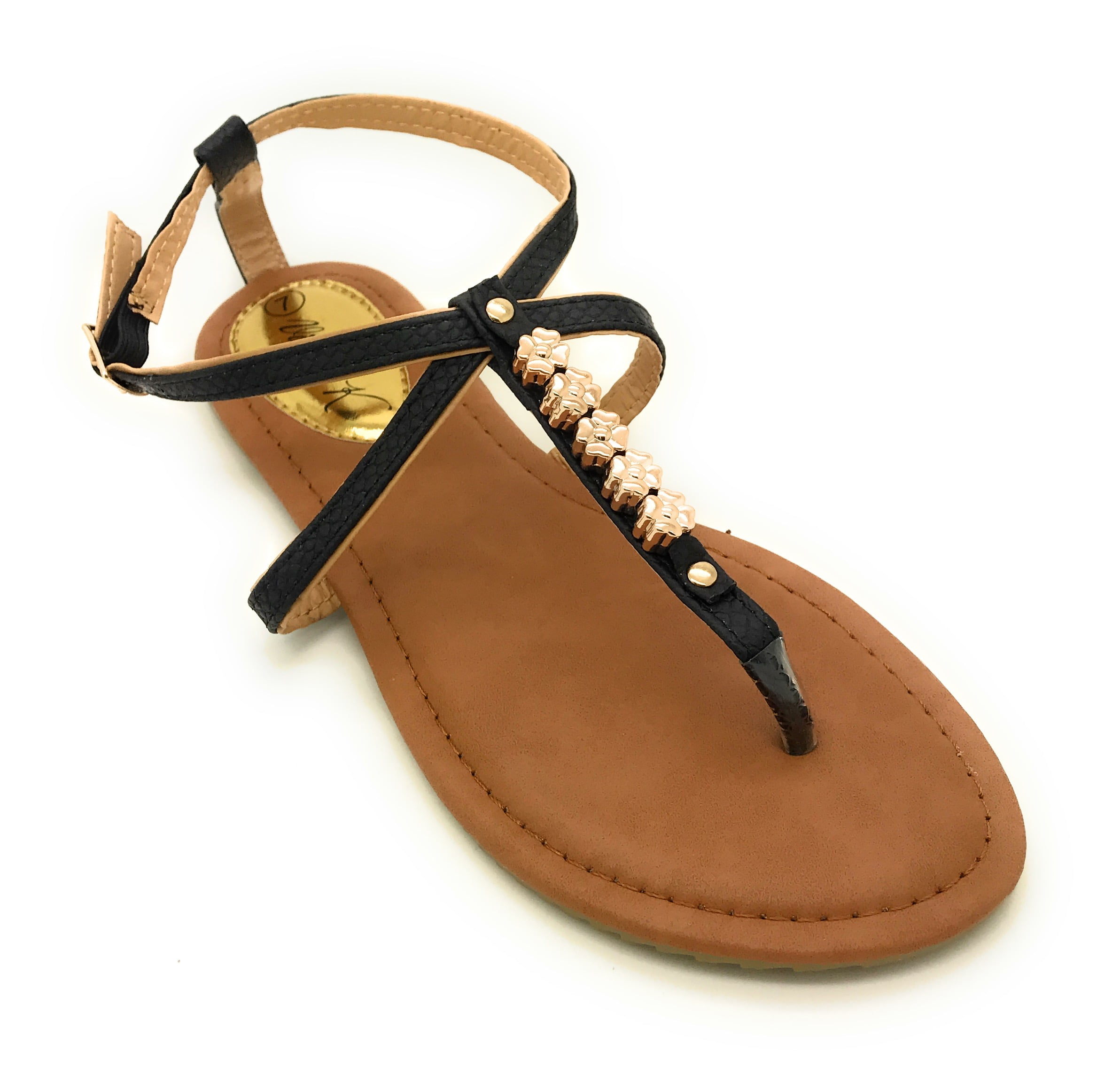 Victoria K. Women's Embellished T-Strap Sandal