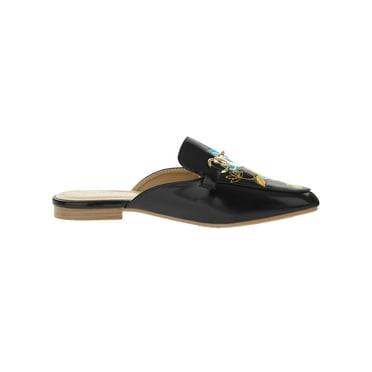 Victoria K Women's Embroidered Flower Mules