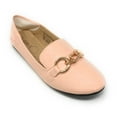 thumbnail image 1 of Victoria K Women's Foldover Quilted Gold Chain Ballerina Flats, 1 of 6