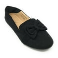 thumbnail image 1 of Victoria K Women's Foldover Sueded Double Bow Ballerina Flats, 1 of 8