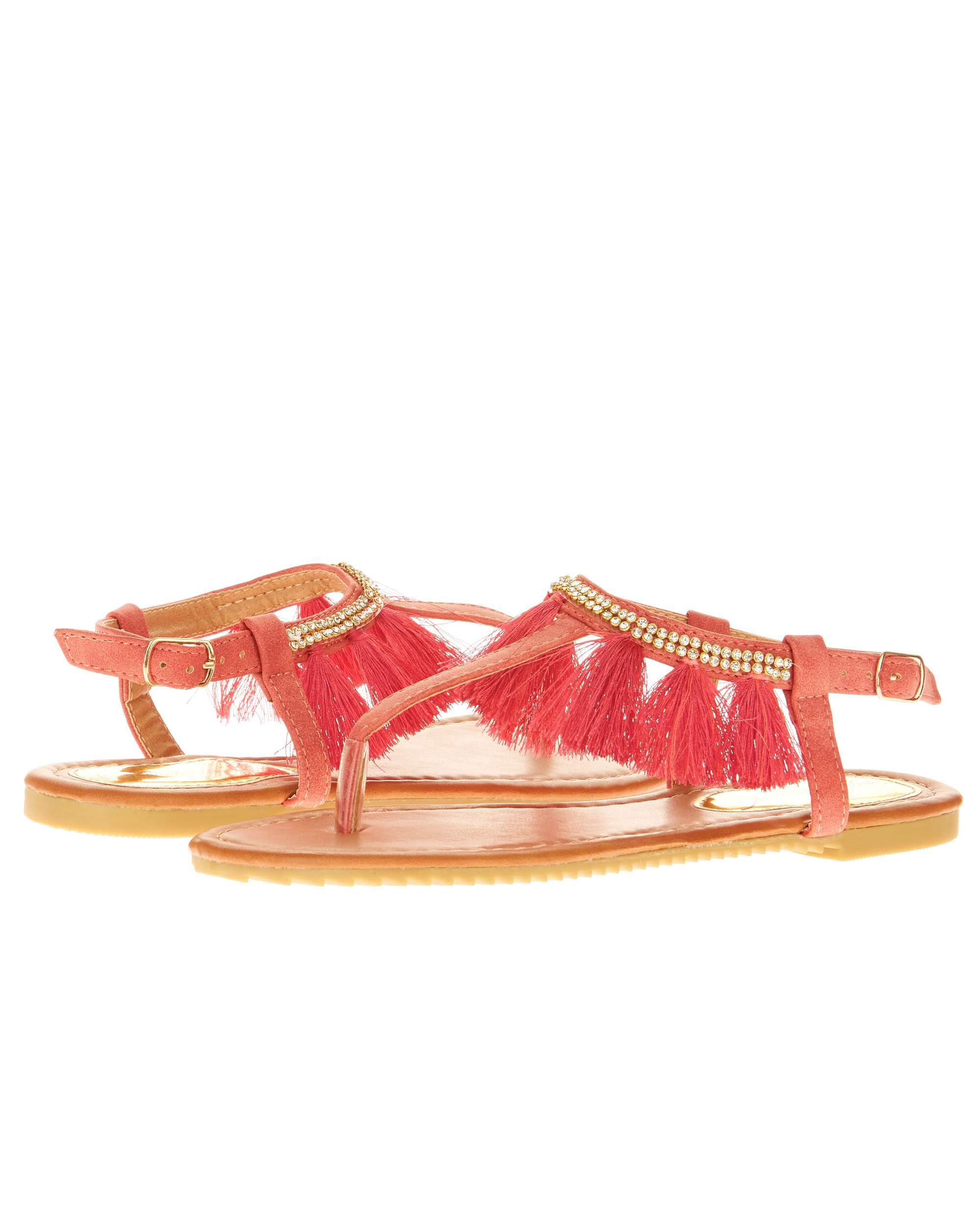 Victoria K Women's Fringe Design sandals