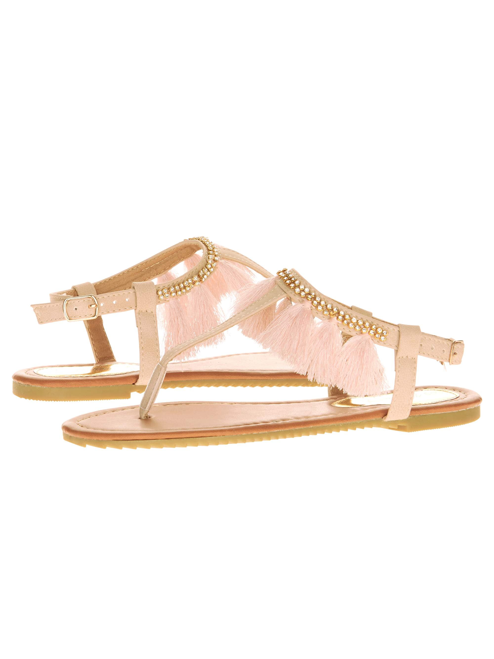 Victoria K Women's Fringe Design sandals