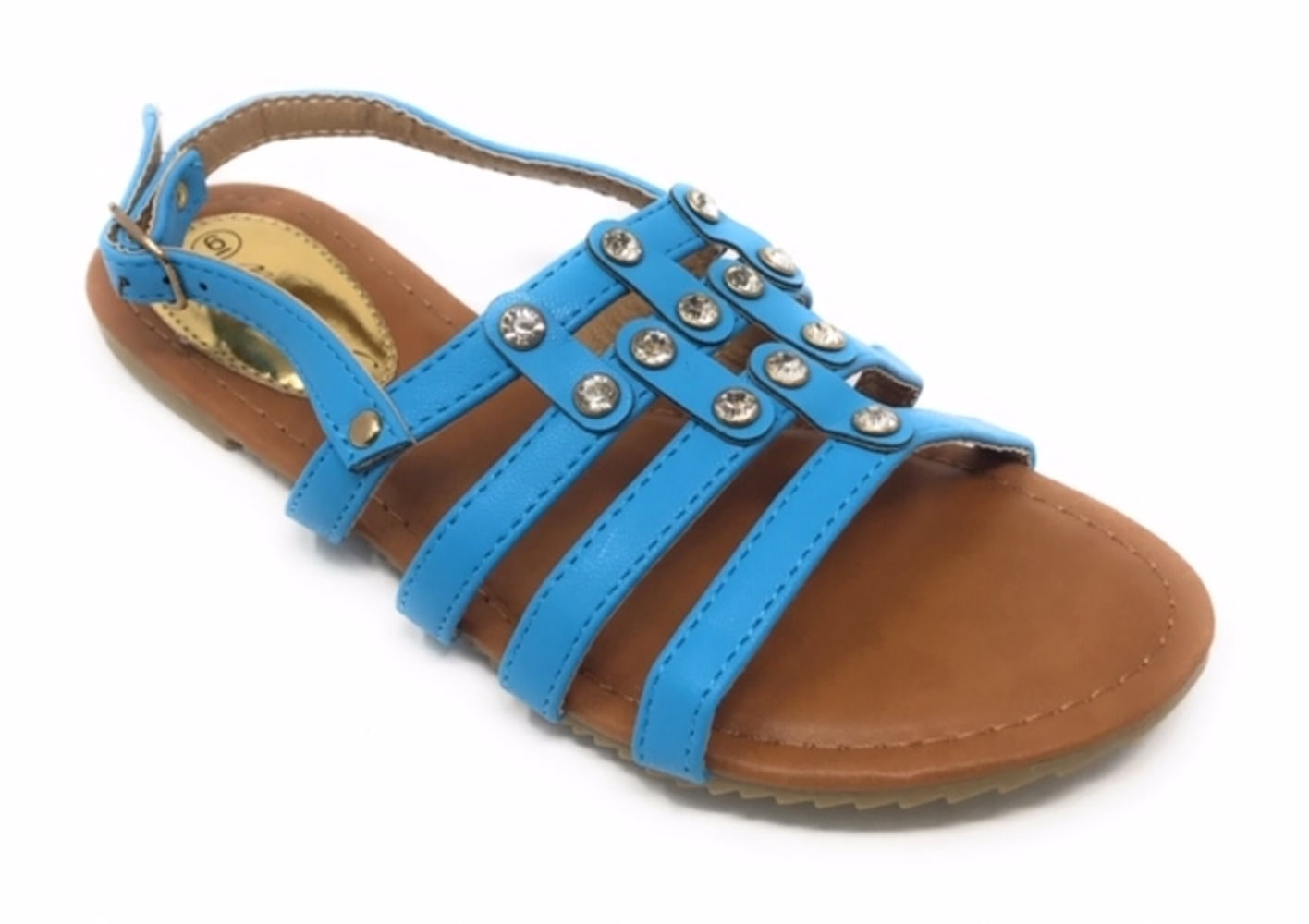 Victoria K Women's Front Strapped With Rhinestone Sandals