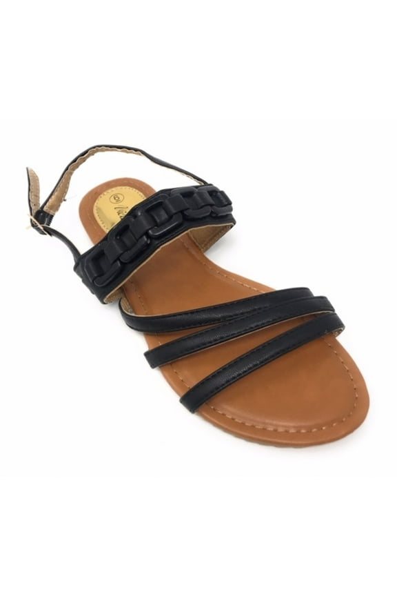 Women's Front Straps And Link Chain Sandals