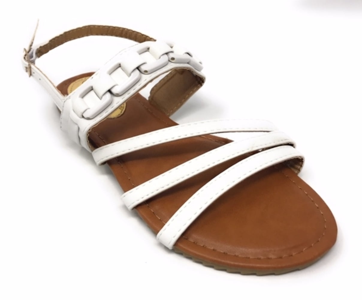 Victoria K Women's Front Straps And Link Chain Sandals