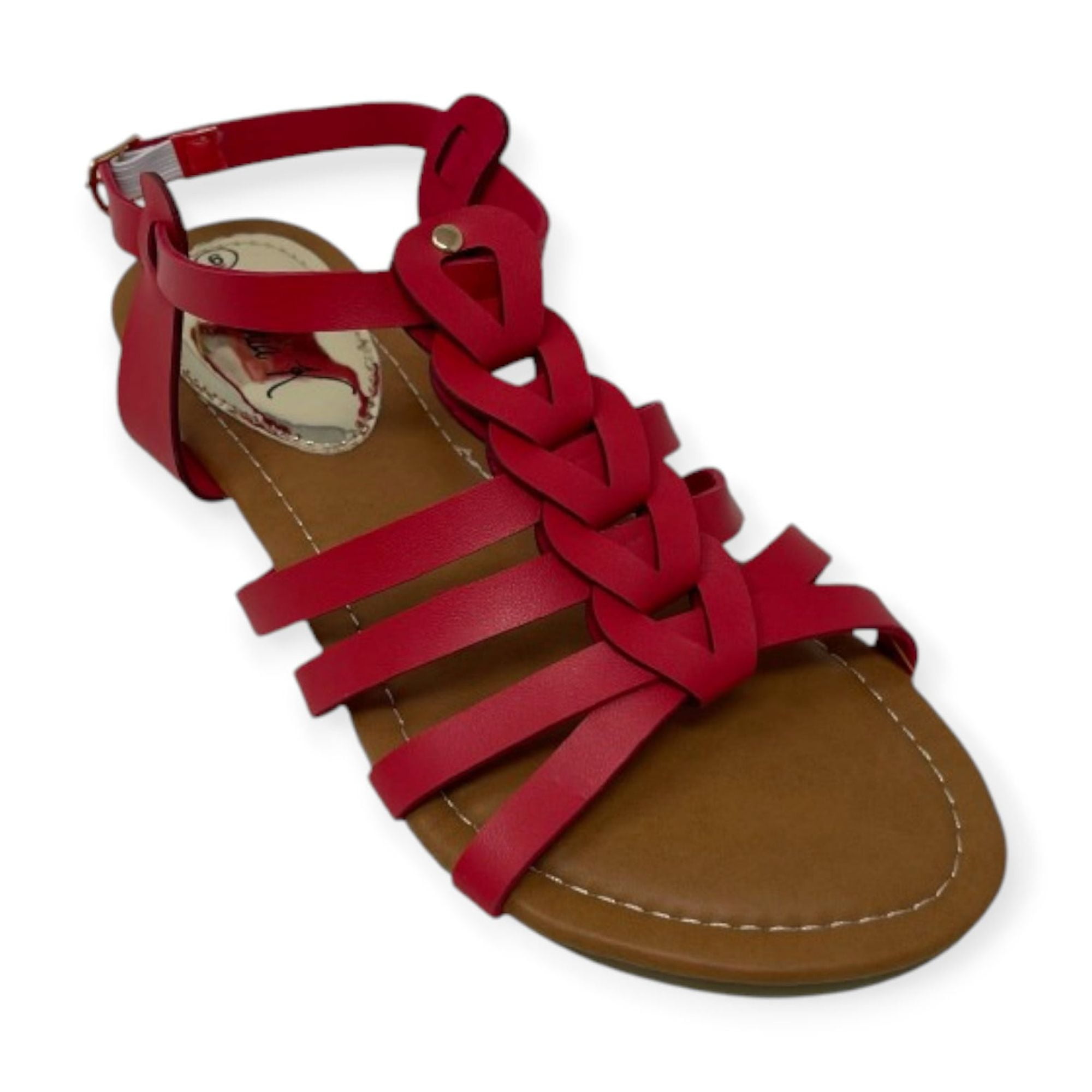 Victoria K Women's Gladiator Multi Loops Braid Sandals