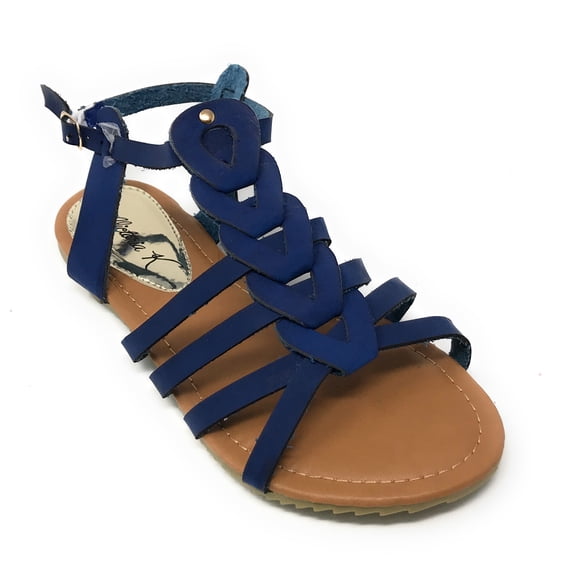 Victoria K Women's Gladiator Multi Loops Braid Sandals