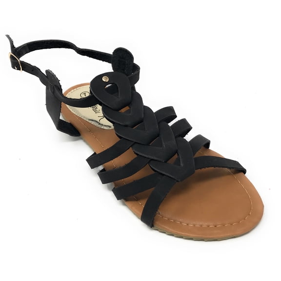 Victoria K Women's Gladiator Multi Loops Braid Sandals