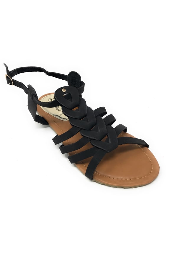 Women's Gladiator Multi Loops Braid Sandals