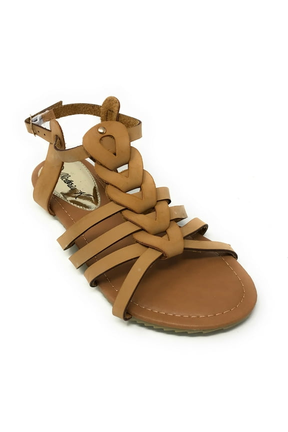 Victoria K Women's Gladiator Multi Loops Braid Sandals