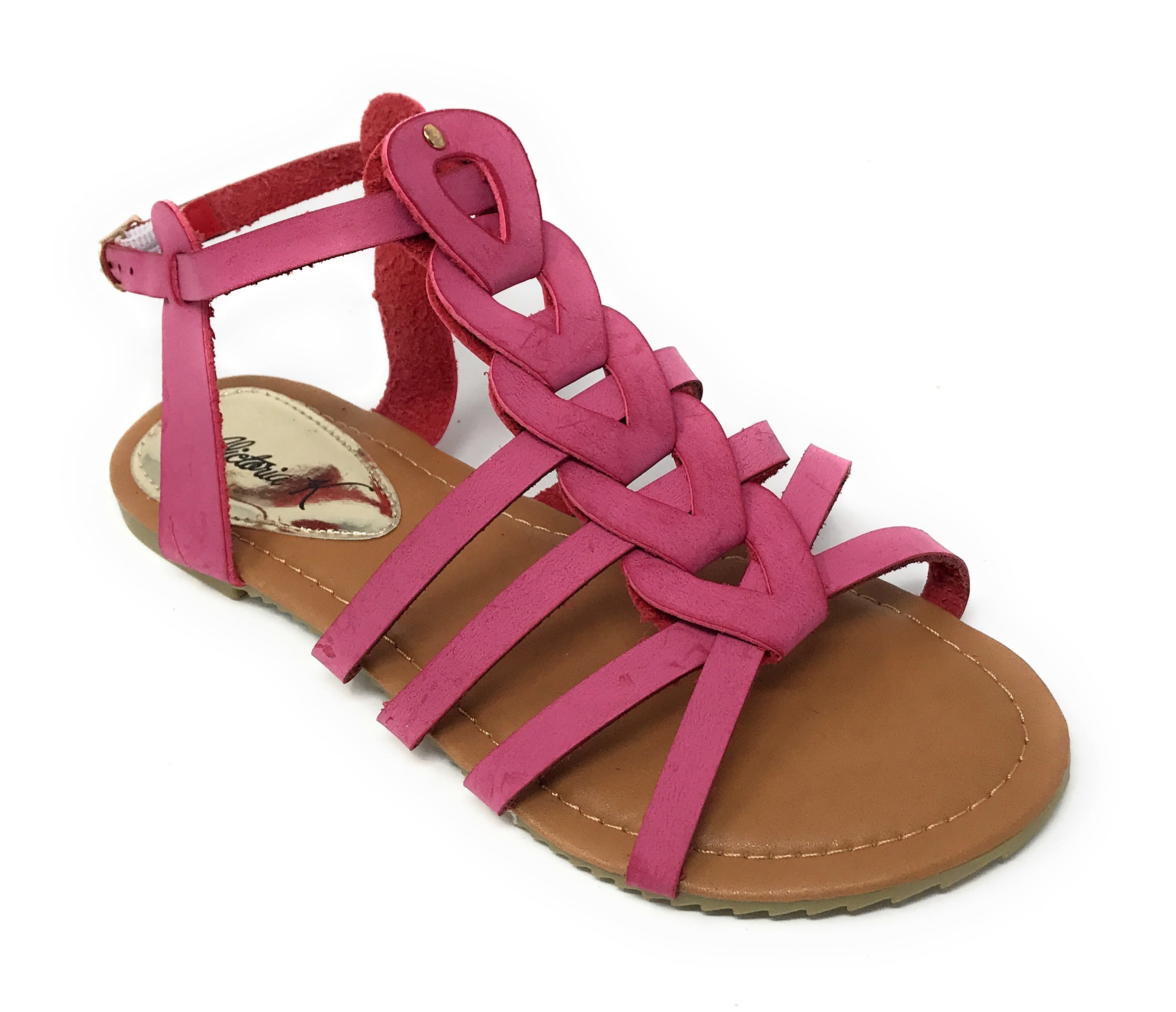 Victoria K Women's Gladiator Multi Loops Braid Sandals