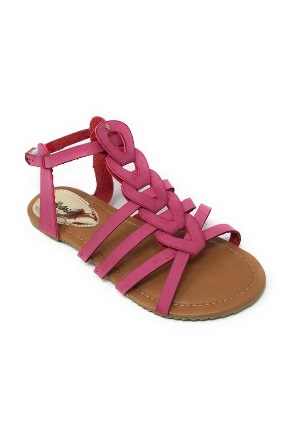 Victoria K Women's Gladiator Multi Loops Braid Sandals