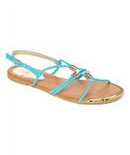 Victoria K Women's Gladiator Sandals with Gold Embellishments