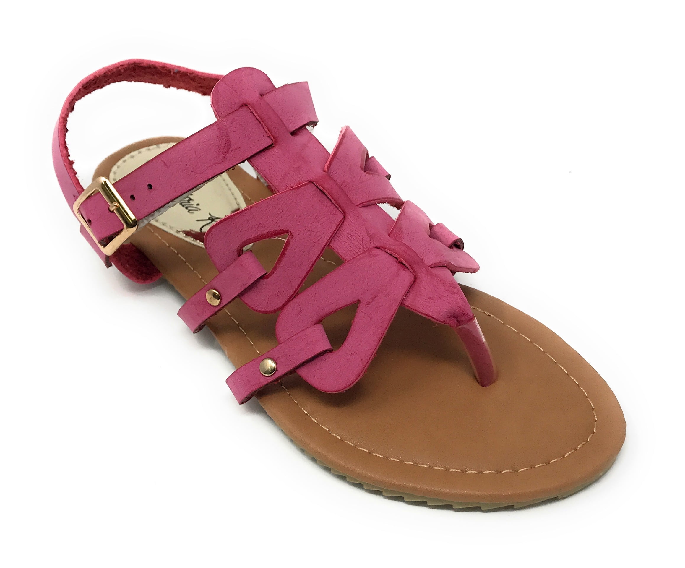 Victoria K Women's Gladiator Style Multi Loops With Double Crossover Sandals