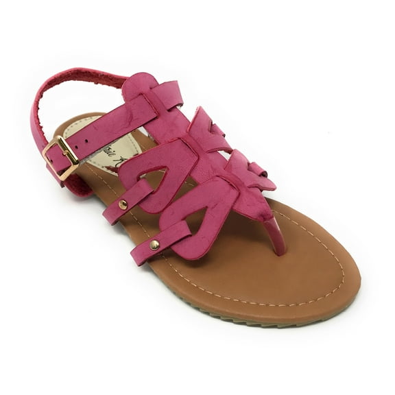 Victoria K Women's Gladiator Style Multi Loops With Double Crossover Sandals