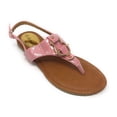 thumbnail image 1 of Victoria K Women's Gold Buckle Metallic Sandals, 1 of 4