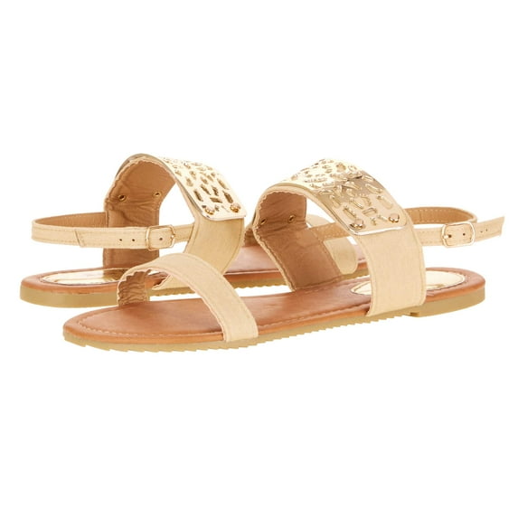 Victoria K Women's Gold Cuff Fashion Sandals